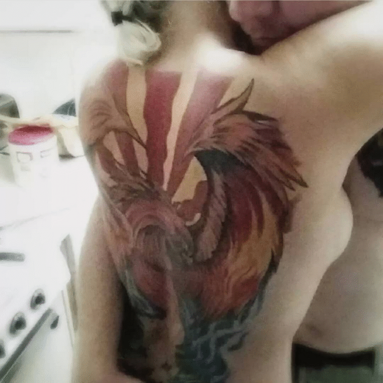 Phoenix Back Tattoo - Whiskeychick.rocks