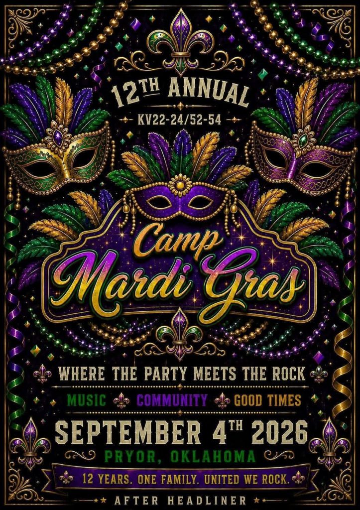 Camp Mardi Gras - WhiskeyChick's Road to Rocklahoma 2026