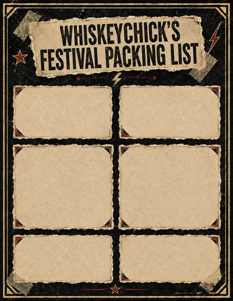 WhiskeyChick's Road To Rocklahoma 2026 Festival Packing Lists